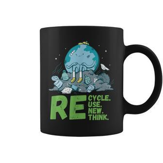 Recycle Reuse Renew Rethink Earth Day 2023 Activism Coffee Mug | Mazezy