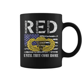 Red Friday Military Army Airborne Paratrooper Veteran Retro Coffee Mug - Seseable
