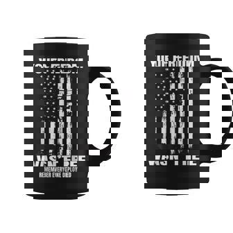 Red On Fridays Military Veteran Patriotic American Usa Flag Coffee Mug | Seseable CA