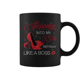 Red Shoes 35Th Birthday Squad Stepping Into 35 Years Old Gift For Womens Coffee Mug | Mazezy