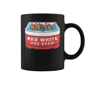 Red White Brew Funny July 4Th Summer Cookout Beer Bbq Coffee Mug | Mazezy