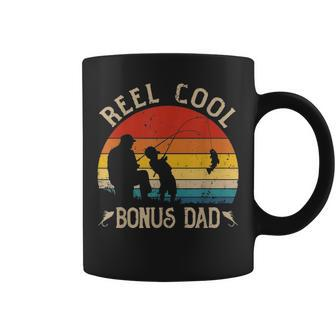 Reel Cool Bonus Dad Fishing Fathers Day T Gift Coffee Mug - Seseable