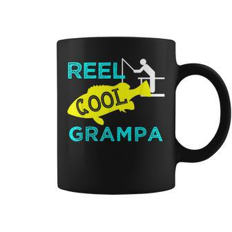 Reel Cool Grampa T Funny Fisherman Fathers Day Gifts Gift For Mens Coffee Mug | Mazezy