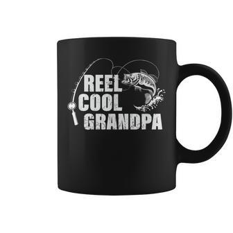 Reel Cool Grandpa Design With Fish And Fishing Rod Gift For Mens Coffee Mug | Mazezy DE