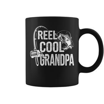 Reel Cool Grandpa Fishing Lover Gift For Fathers Day V2 Coffee Mug - Seseable
