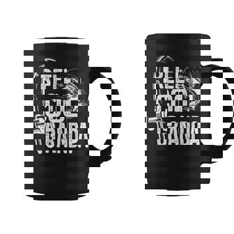 Reel Cool Grandpa Fishing Lover Gift For Fathers Day V2 Coffee Mug - Seseable