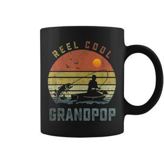 Reel Cool Grandpop Fishing Dad Gifts Fathers Day Fisherman Coffee Mug | Mazezy