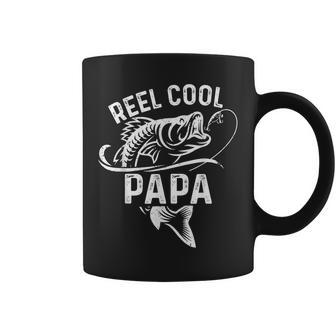 Reel Cool Papa Fisherman Fathers Day Funny Fishing Coffee Mug - Seseable
