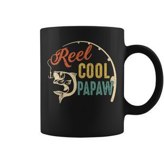 Reel Cool Papaw Vintage Fishing Lover Fisherman Fathers Day Coffee Mug - Thegiftio UK