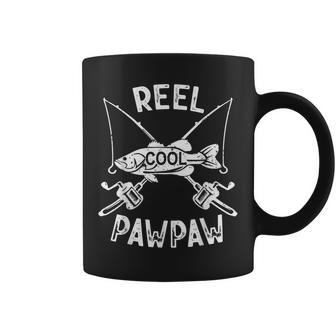 Reel Cool Pawpaw Fisherman Fathers Day Funny Fishing Coffee Mug - Seseable