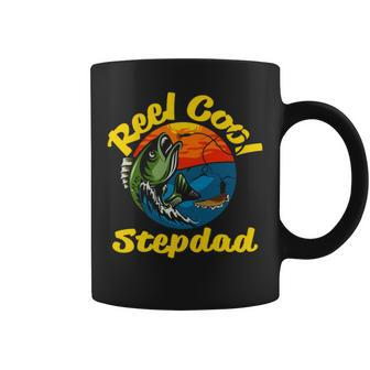 Reel Cool Stepdad Fisherman Gift For Stepdad S Coffee Mug | Mazezy CA