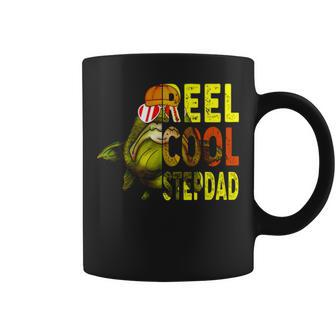 Reel Cool Stepdad Funny Fishing Cool Gift For Stepdad S Coffee Mug | Mazezy AU