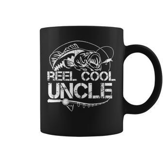 Reel Cool Uncle Fishing Daddy Fathers Day Dad Gifts For Men V2 Coffee Mug - Seseable