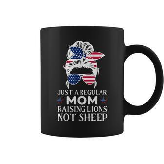 Regular Mom Not Sheep Patriot Raising Lions For Women Coffee Mug | Mazezy