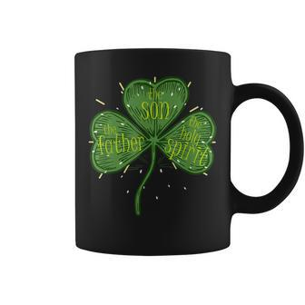 Religious Christian Catholic St Patricks Day Irish Shamrock V2 Coffee Mug - Seseable