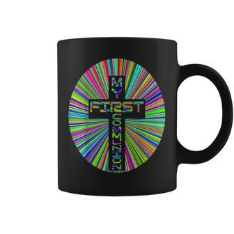 Religious My First Communion Cross Christian Faith Church Coffee Mug - Thegiftio UK