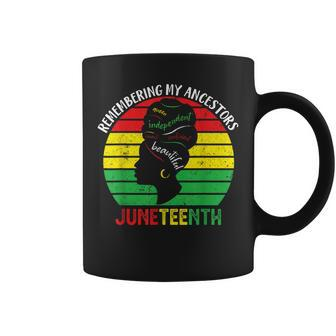 Remembering My Ancestors Celebrate Black Junenth Coffee Mug | Mazezy