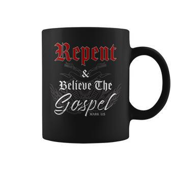 Repent & Believe – Motorcycle Christian Faith Gospel Biker Coffee Mug