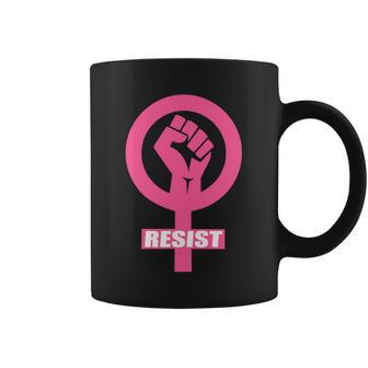 Resist Fist Womens Rights Logo Anti Trump Protest Coffee Mug - Monsterry CA