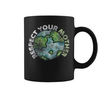 Respect Your Mother Vintage Earth Day Coffee Mug - Thegiftio UK