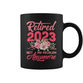 Retired 2023 Cute Pink Funny Retirement Gifts For Women 2023 Coffee Mug - Seseable