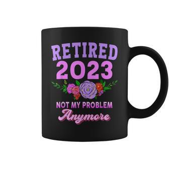 Retired 2023 Funny Retirement Gifts For Women 2023 Cute V2 Coffee Mug - Seseable