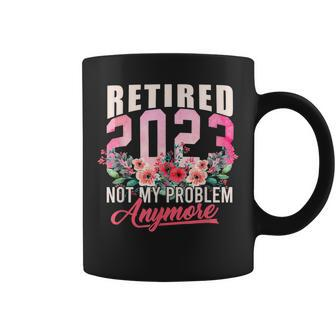 Retired 2023 Funny Retirement Gifts For Women 2023 V2 Coffee Mug - Seseable