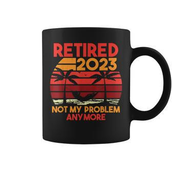 Retired 2023 Funny Vintage Retirement 2023 Humor Gifts Men Coffee Mug - Seseable