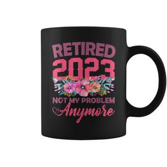 Retired 2023  Retirement Gifts For Women 2023 Cute Pink  Coffee Mug