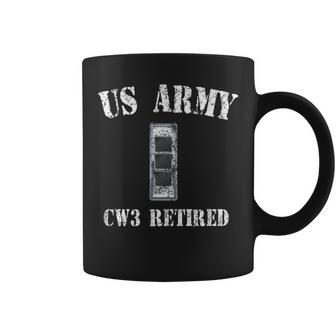 Retired Army Warrant Officer Cw3 Veteran Vintage Coffee Mug | Mazezy