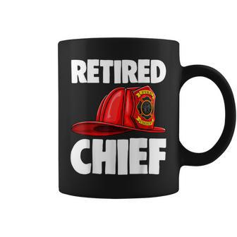 Retired Fire Chief Fire Fighters Love Coffee Mug - Seseable