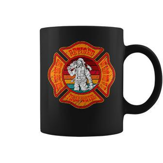 Retired Firefighter For Fireman Fire Fighter Womans Man Coffee Mug - Seseable