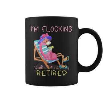 Retired Flamingo Lover Funny Retirement Party Coworker 2021 Coffee Mug - Thegiftio UK