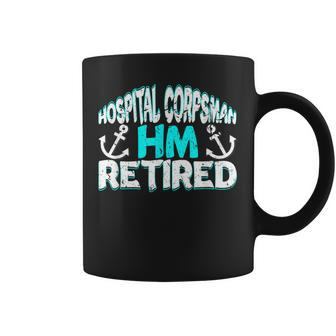 Retired Navy Hospital Corpsman Retirement Gift Military Coffee Mug - Seseable