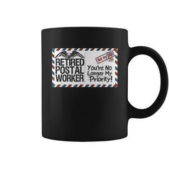 Retired Postal Worker No Longer My Priority Retirement Gift V2 Coffee Mug - Thegiftio UK