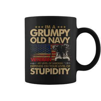 Retirement Grumpy Old Veteran Pride Navy Sarcasm Retired Coffee Mug | Mazezy