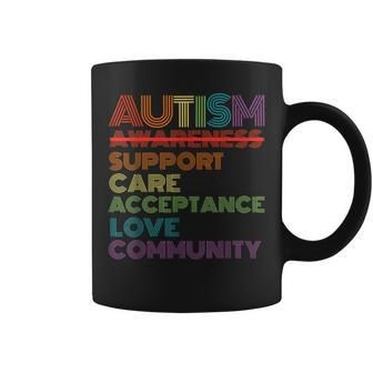 Retro Autism Awareness Teacher School For Women Men Support Coffee Mug | Mazezy