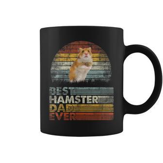Retro Best Hamster Dad Ever Farm Pet Animals Lover Coffee Mug - Seseable