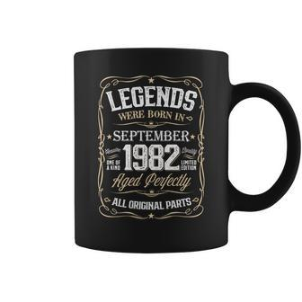 Retro Birthday Legends Were Born In 1982 September Coffee Mug - Thegiftio UK