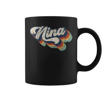 Retro Cute Nina For Grandma Best Nina Ever Mothers Day Coffee Mug - Thegiftio UK