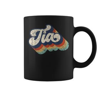 Retro Cute Tia For Auntie Best Tia Ever Mothers Day Coffee Mug - Seseable