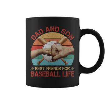 Retro Dad & Son Best Friends For Baseball Life Fathers Day Coffee Mug - Thegiftio UK