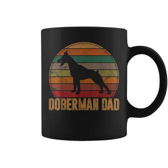 Retro Doberman Dad Gift Dog Owner Pet Pinschers Dobie Father Coffee Mug - Seseable