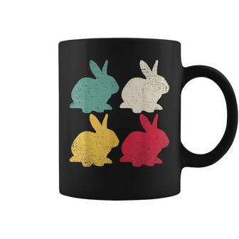 Retro Easter Bunny Rabbit Vintage Men Dad Kids Women Gift V2 Coffee Mug - Seseable