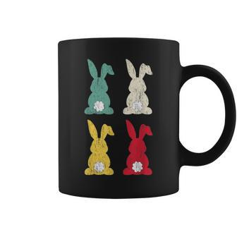 Retro Easter Bunny Vintage Colorful Rabbit Cute Happy Easter Coffee Mug - Seseable