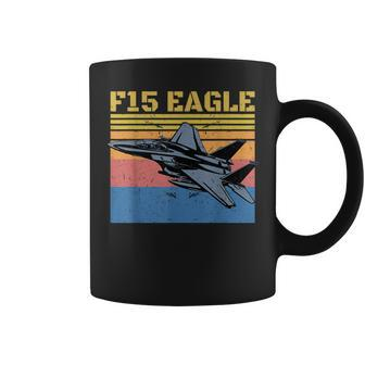 Retro F15 Eagle Military Jet Gift F15 Fighter Jet 4Th July Coffee Mug | Mazezy