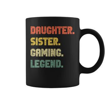 Retro Gamer Girl Tassen, Vintage Gaming Legend Tochter & Schwester - Seseable