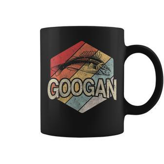 Retro Googan Fish Fishing Vintage Sunset Funny Fisherman Fan Coffee Mug - Seseable