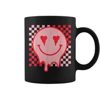 Retro Groovy Valentines Day Hippie Heart Funny Matching Coffee Mug - Thegiftio UK