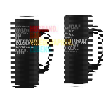 Retro Husband Dad Videographer Legend Father Dad Gifts Gift For Mens Coffee Mug | Mazezy